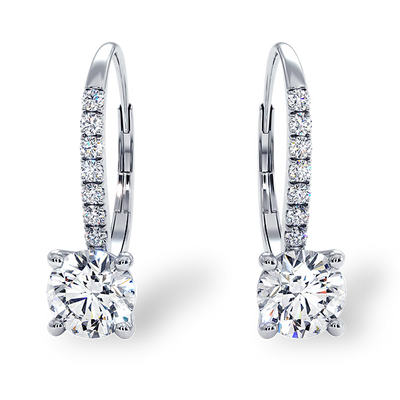 Fine gold and silver earrings