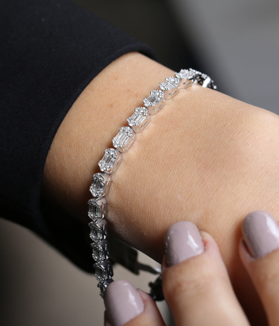 Layered charm necklaces in gold and silver
